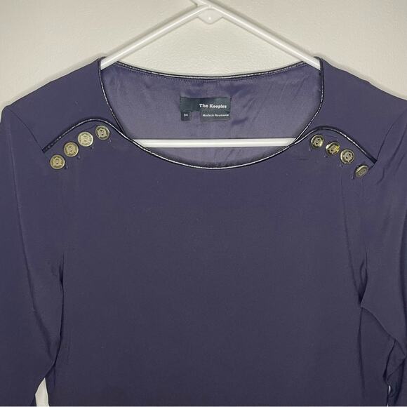 The Kooples Navy Long Sleeve Dress Size 34 (0) - Picture 2 of 7